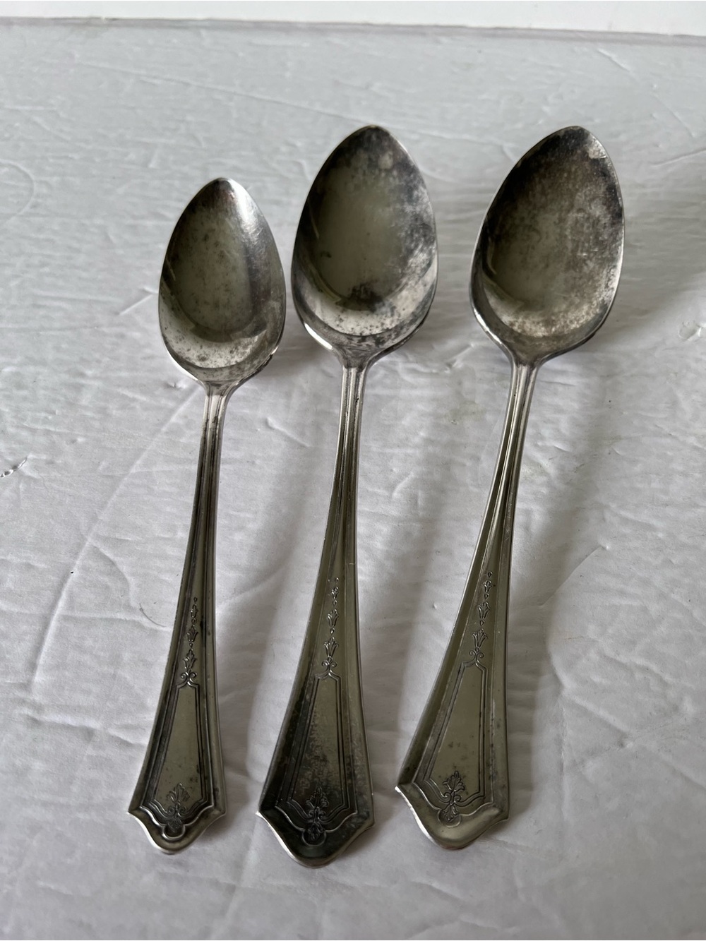 VTG Silverplate Spoons Simon L & George H. Rogers Co. Oakland 1 TBS 2 Serving